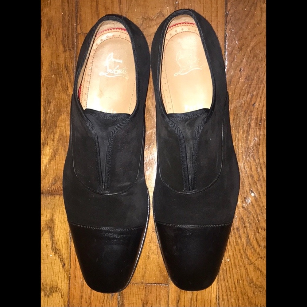 Christian Louboutin Alpha Male Loafers Dress Shoes Black 41.5